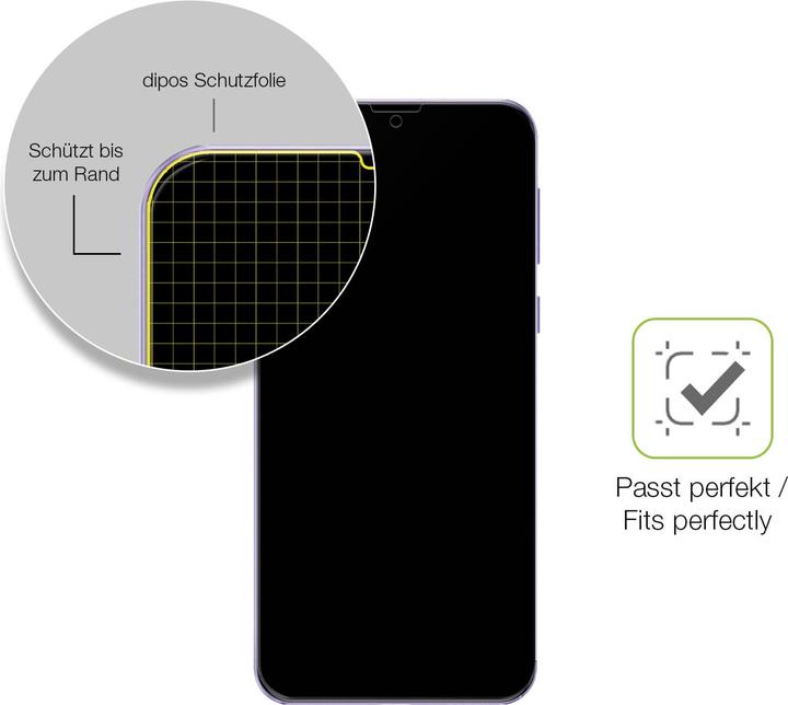 Immagine prodotto Dipos Full-Cover Pellicola Protettiva opaco (1 Pezzo/i, Ulefone Power 6)