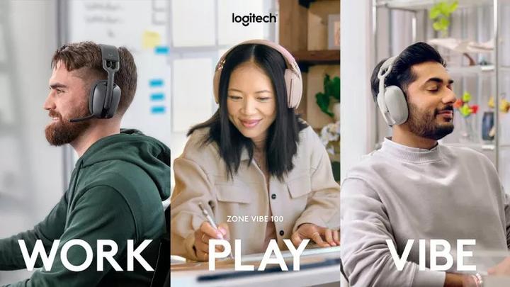 Actual product image Logitech Zone Vibe 100 (Wireless, USB-C)