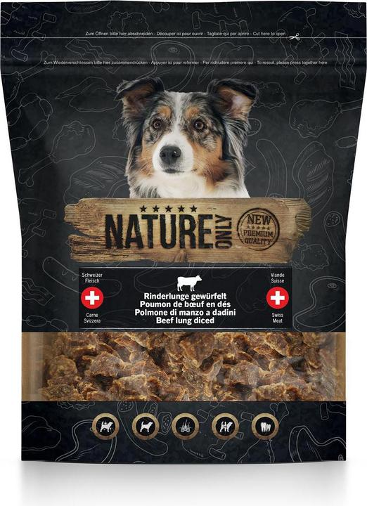 Immagine prodotto Nature Only Polmone di manzo tagliato a dadini (Adulto, 4 pz., 260 g)