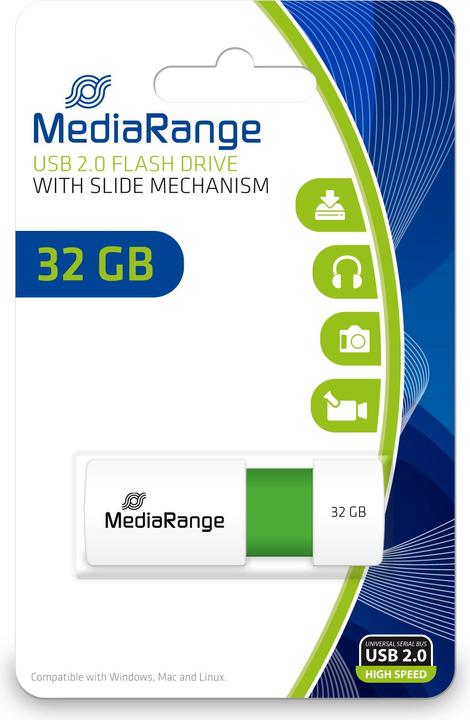 Produktbild MediaRange USB Speicherstick Color Edition (32 GB, USB-A, USB 2.0)