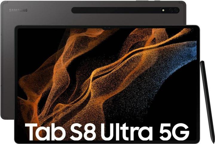 Produktbild Samsung Galaxy Tab S8 Ultra (5G, 14.60", 128 GB, Graphite)