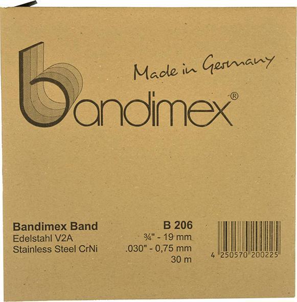 Produktbild Magni Stahlband 5/8" V2A-Edelstahl, Rolle a 30m Bandimex