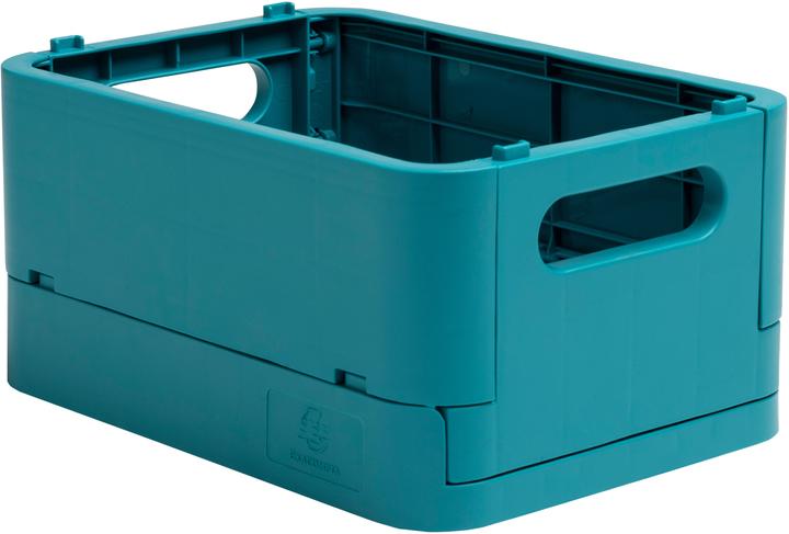 Exacompta Boîte pliable The Smart Case mini Skandi - Bleu Pacifique