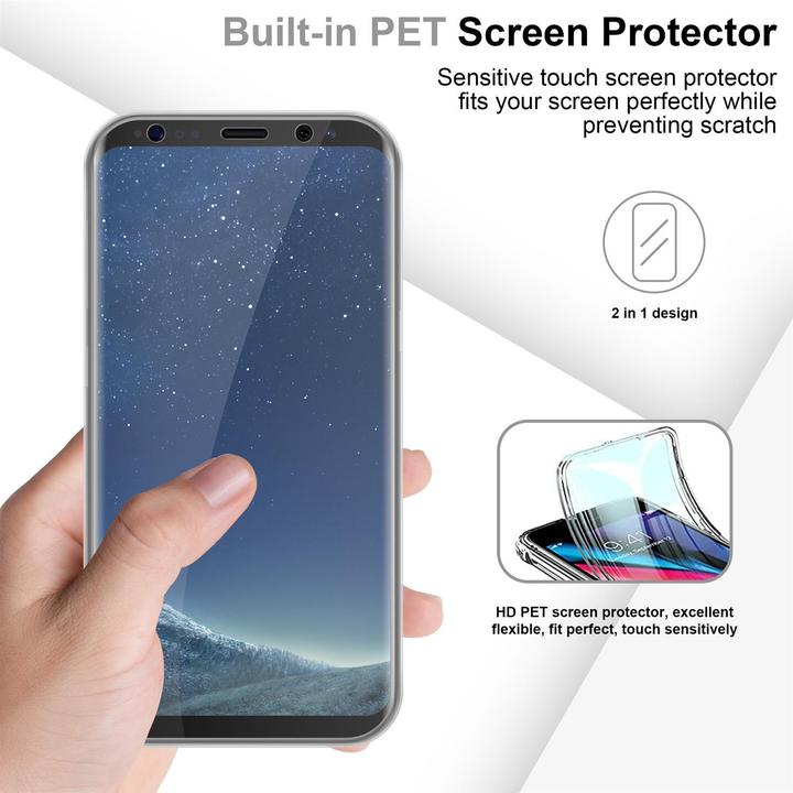 Actual product image Cadorabo TPU 360 Degree Case Cover (Samsung Galaxy S8+)