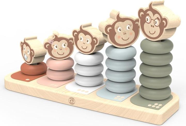 Immagine prodotto NICI SP1003 Famiglia di scimmie giocattolo impilabile 25,7x84x13,10cm