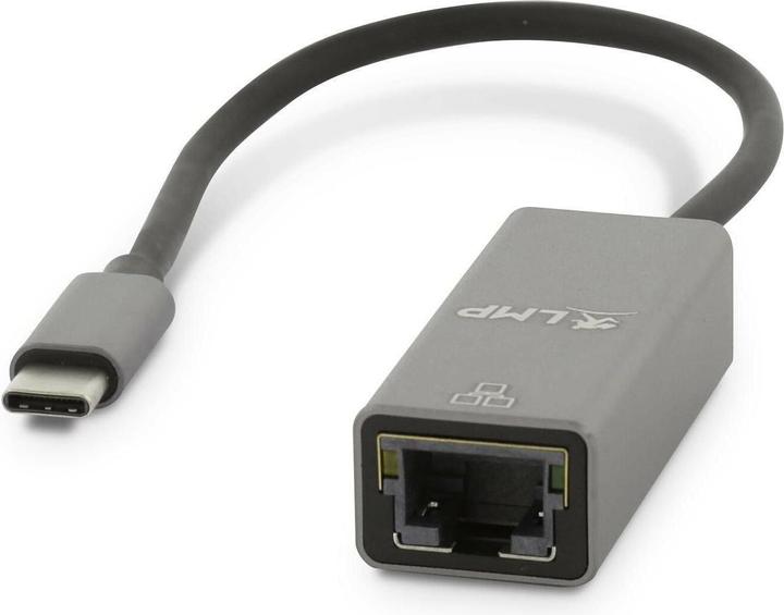LMP USB-C to Gigabit Ethernet adapter, grey (USB-C, RJ45 (1x))