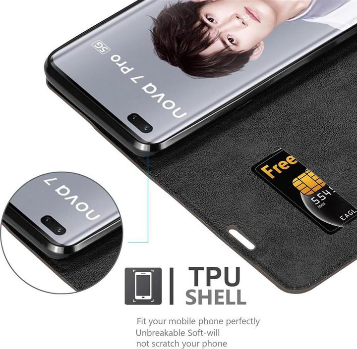 Actual product image Cadorabo Book Invisible Magnet Cover (Huawei Nova 7 Pro 5G)