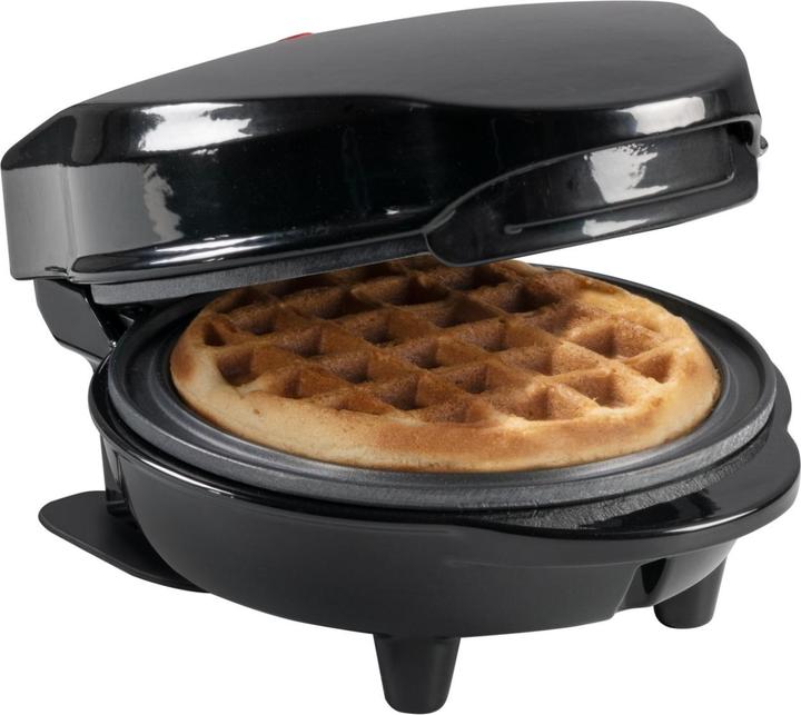 Produktbild Bestron Mini-Waffeleisen für klassische Waffeln, kleiner Waffelmaker mit Antihaftbeschichtung, für K
