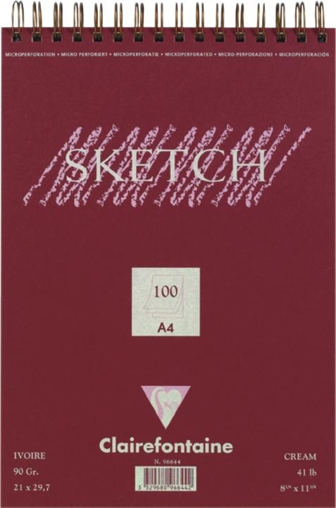 Actual product image Clairefontaine Sketchpad A4 (210 x 297 mm, Special ruling)