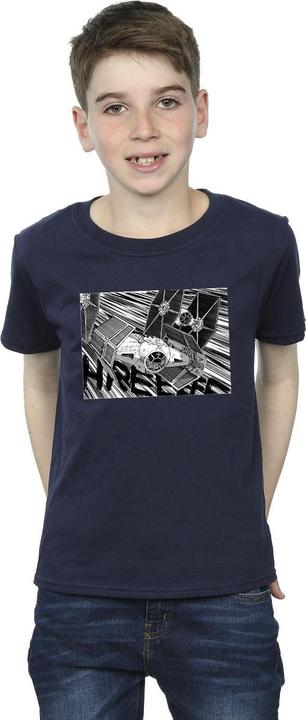 Actual product image Star Wars Boys Anime Plane T-Shirt (152, 158)