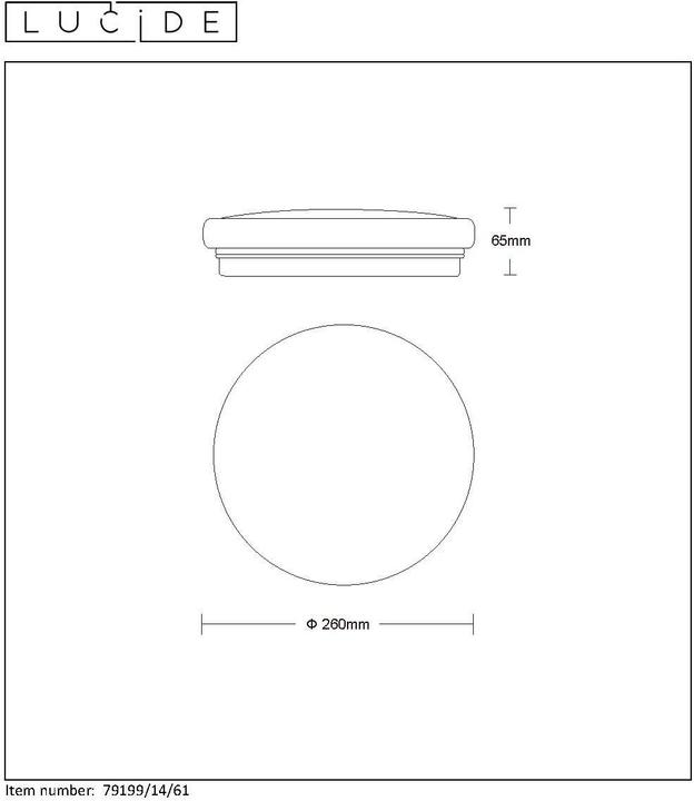 Actual product image Lucide Otis (910 lm)