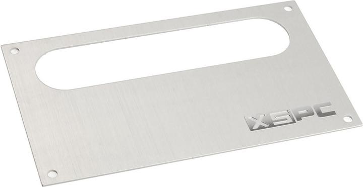 Actual product image XSPC Dual Bayres/Pump Faceplate - silver
