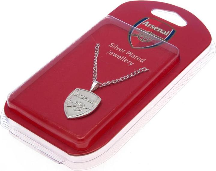Image du produit Arsenal FC Pendentif et chaîne XL argentés (100% métal)