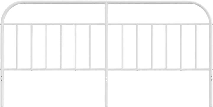 Immagine prodotto VidaXL Kopfteil Metall Weiss 200 cm, Farbe: Weiss (206 x 3 x 100 cm)