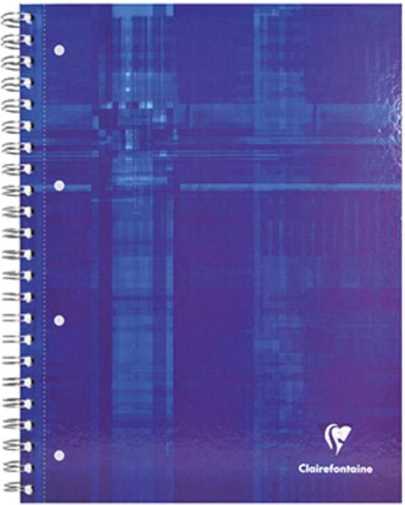 Clairefontaine Spiral notepad DIN A4 90g 80Bl. chequered (A4, Checked, Soft cover)