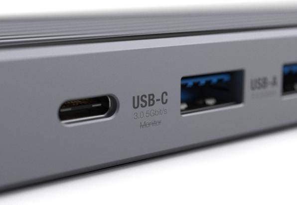 Image du produit Unisynk 10 POrt Hub USB-C 4K 60Hz 100W Gris (USB-C)