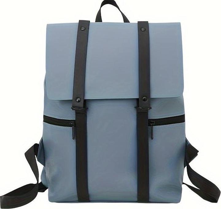Only-Bags.Store Zaino in pelle PU, zaino impermeabile per la scuola, zaino monocolore per uomini e donne