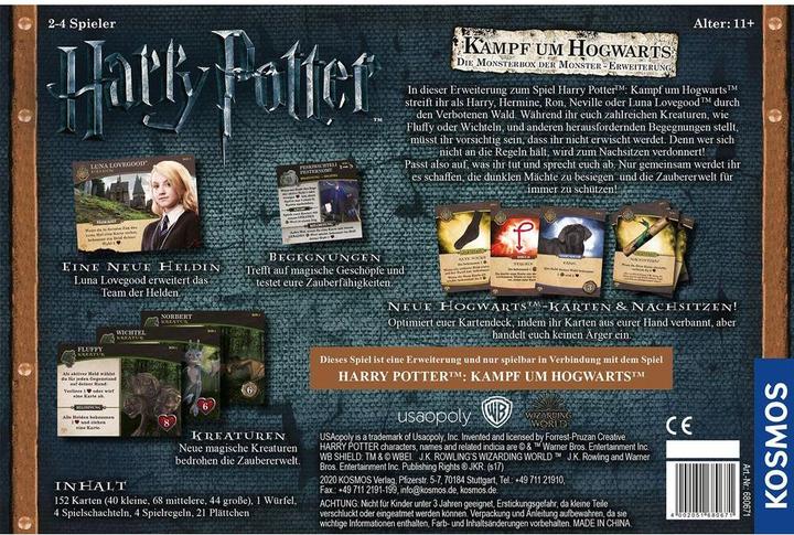 Immagine prodotto Kosmos Harry Potter - Battaglia per Hogwarts - La scatola dei mostri - Espansione (Tedesco)