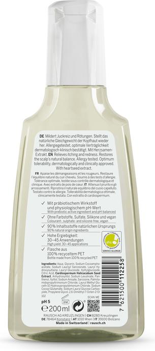 Actual product image Rausch heartseed sensitive shampoo (200 ml, Liquid shampoo)