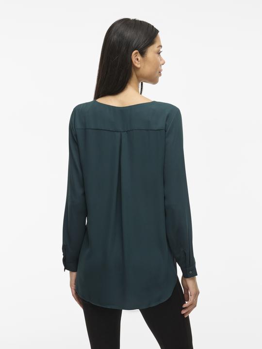 Image du produit Vila Chemise à col fendu High Low (XS)