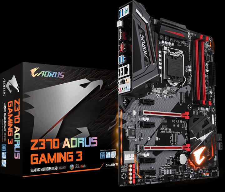 Produktbild Gigabyte Z370 AORUS Gaming 3 (LGA 1151, Intel Z370, ATX)