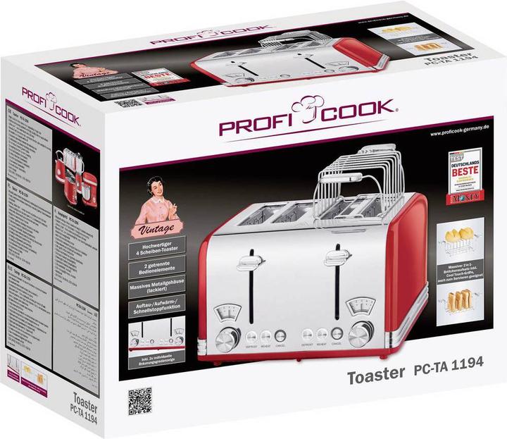 Productafbeelding Proficook Broodrooster PC TA 1194 4 sneden