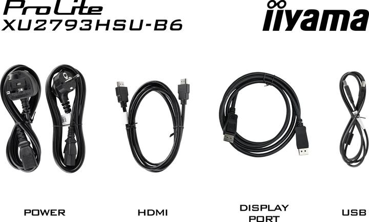 Image du produit iiyama XU2793HSU-B6/27" FD IPS (1920 x 1080 pixels, 27")