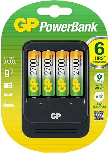 Immagine prodotto GP Batteries ReCyko+ PB570 Smart Charger (4 pz., AA, AAA, 2600 mAh, Batteria + Caricabatterie)