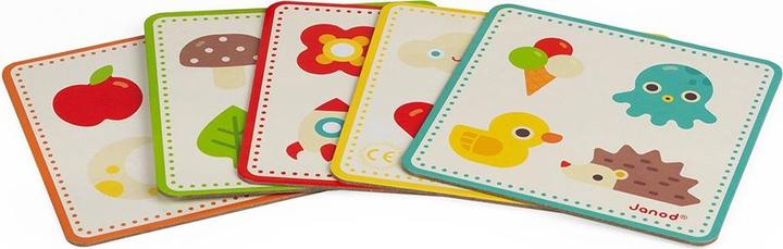 Produktbild Janod J05318 Memory-Tastspiel, lehrreiches Familienspiel, für Kinder ab 3 Jahren (Italienisch, Englisch, Spanisch, Deutsch, Niederländisch, Französisch)