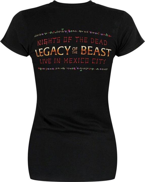 Actual product image Iron Maiden Legacy Of The Beast Live Album Skull TShirt (XXL)