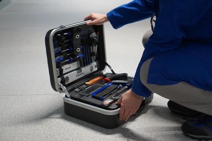 Actual product image Projahn Proficraft Toolbox CLEANER with contents 92 parts 2 drawers 8684 (92 pieces)