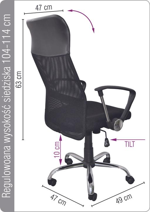 Productafbeelding Office Products Corfu draaistoel met AL zwart
