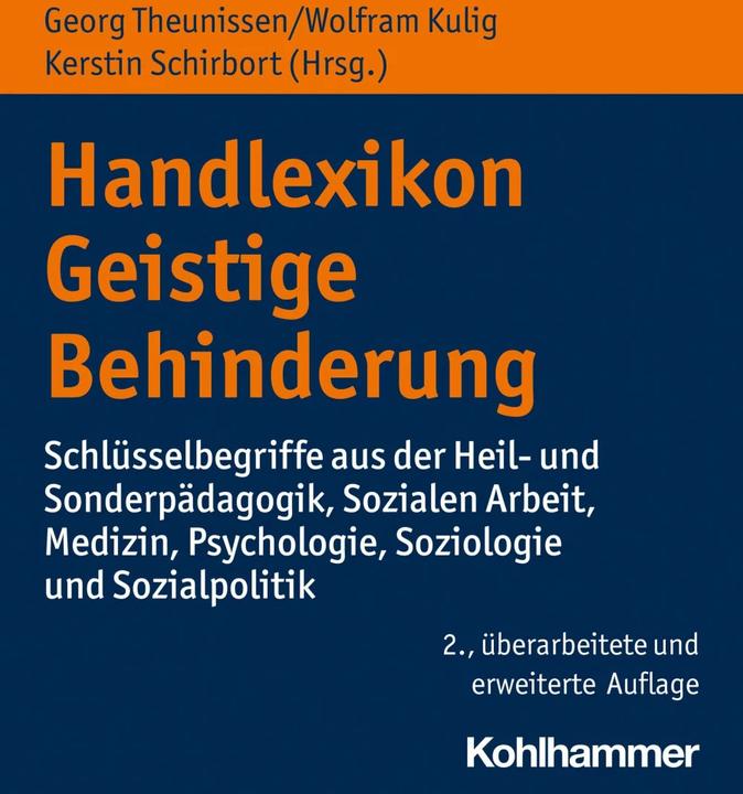 Handlexikon Geistige Behinderung (Tedesco, George Theunissen, Kerstin Schirbort, Wolfram Kulig, 2013)
