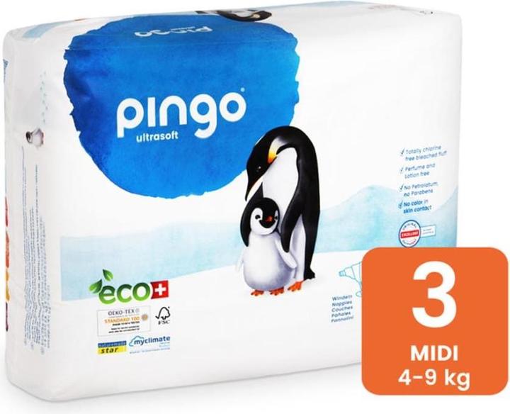 Pingo Pannolini ecologici (Dimensione 3, Pacco trasportabile, 44 Pezzo/i)