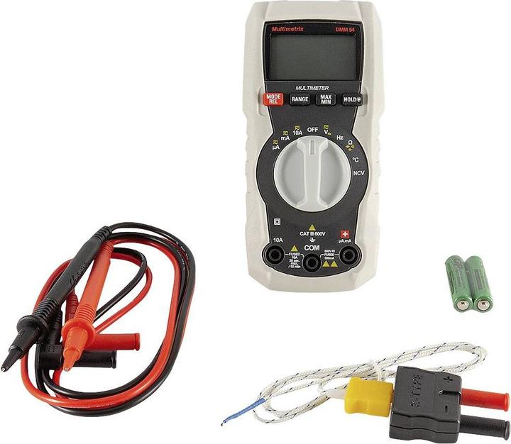 Produktbild Multimetrix DMM 54 Hand-Multimeter digital CAT III 600V Anzeige (Counts): 4000 (CAT III 600V)