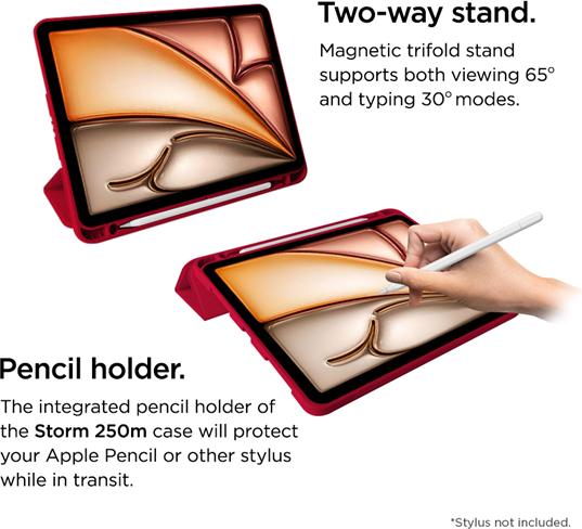 Image du produit Eiger Storm 250 Stylus Case (iPad Pro 12.9 2021 (5ème génération), iPad Pro 12.9 2022 (6e génération), iPad Air 13 2025, iPad Pro 12.9 2018 (3. Gen), iPad Pro 12.9 2020 (4. Gen), iPad Air 13 2024 (M2))