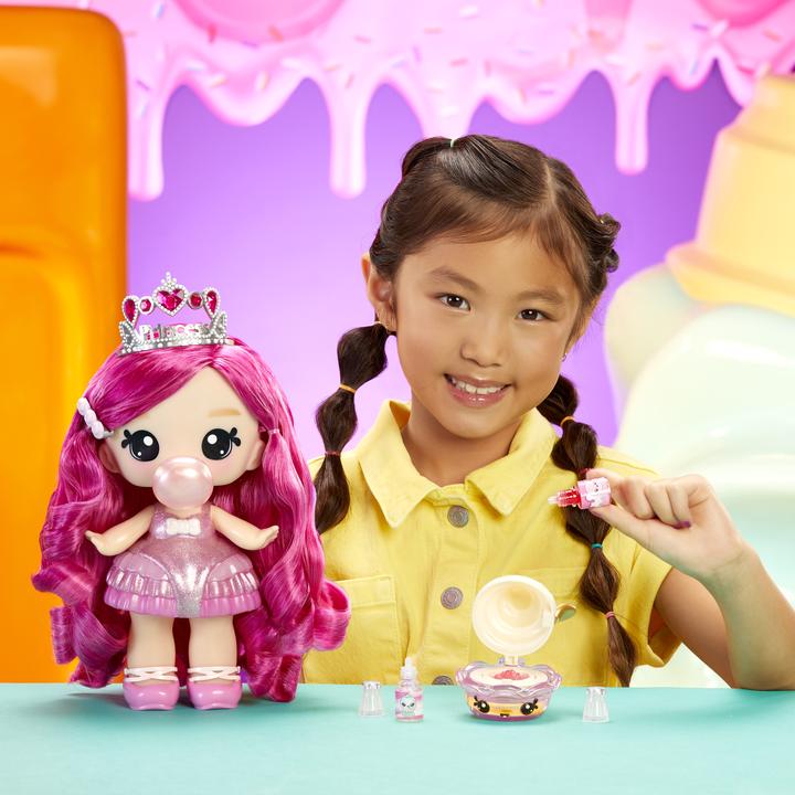 Actual product image MGA Yummiland big doll + lip gloss animal - Bianca Bubblegum