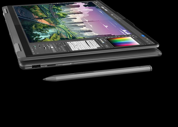 Actual product image Lenovo Yoga 7/2-in-1 14AHP9/R7-8840HS/14"/FHD/T/16GB/1TB SSD/AMD int/W11H/Gray/3R (AMD Ryzen 7 8840HS, 16 GB, 1000 GB, Radeon 780M)
