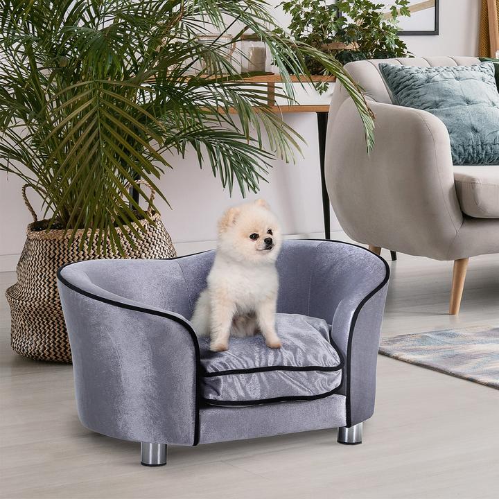 Produktbild PawHut Luxus Hundecouch mit einem weichen Kissen (Hund)