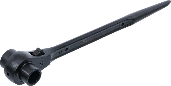 BGS Cricchetto doppia bussola poligonale 17 x 19 mm