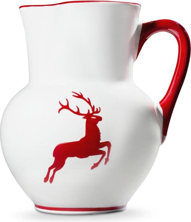 Produktbild Gmundner Keramik Rubinroter Hirsch, Krug Wiener Form (1,5L) (1.50 l)