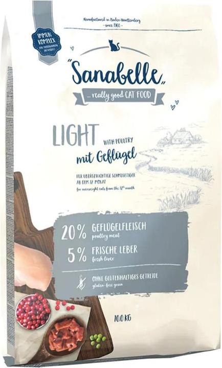 Actual product image Sanabelle Cat Adult Light for cats overweight 10kg (Adult, 1 pcs., 10000 g)