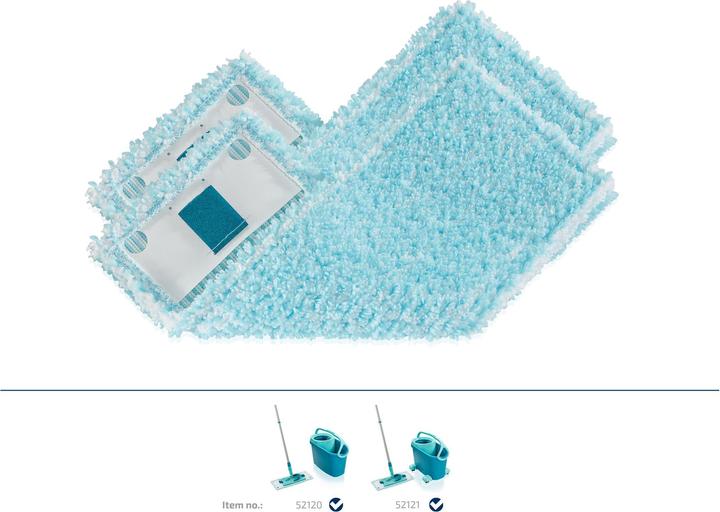 Actual product image Leifheit 2 pack CLEAN TWIST M Ergo super soft wiper cover (2 pcs.)