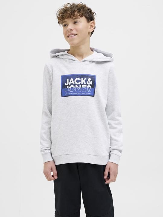 Produktbild Jack & Jones Jcologan Ss24 Print Sweat Hood Sn Jnr (140)