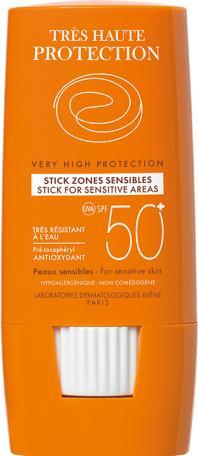 Actual product image Avène Sun stick (Sun stick, Sun cream face, SPF 50+, 8 ml, 30 g)