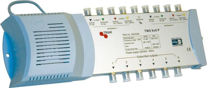 Actual product image Triax TMS 9X6P Multiswitch Satellite / Terrestrial Signal
