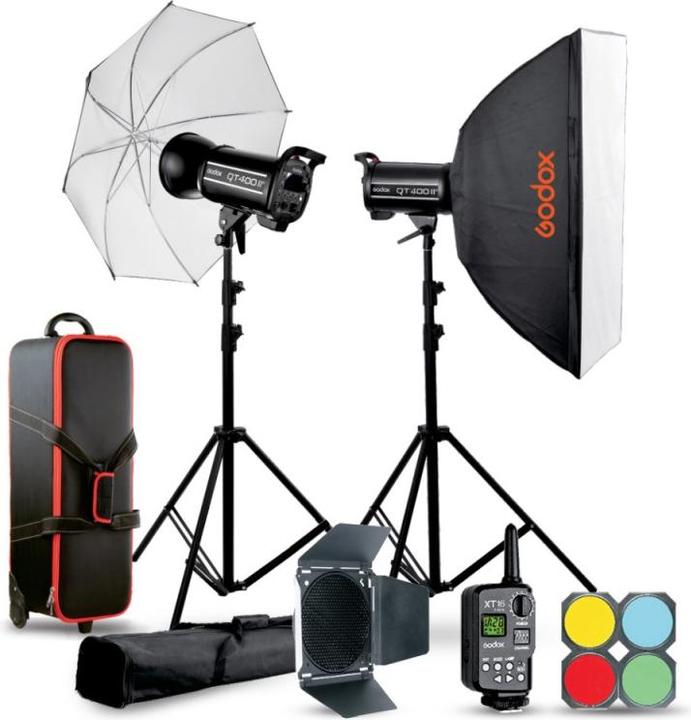 Immagine prodotto Godox Kit da studio QT400IIM C Duo (400 W, Testa flash)