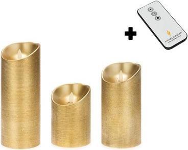 Image du produit Luminara Dream Candle Set de 3 bougies, télécommande incluse