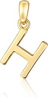 Actual product image JVD Minimalist gold-plated letter "H" pendant SVLP0948XH2GO0H