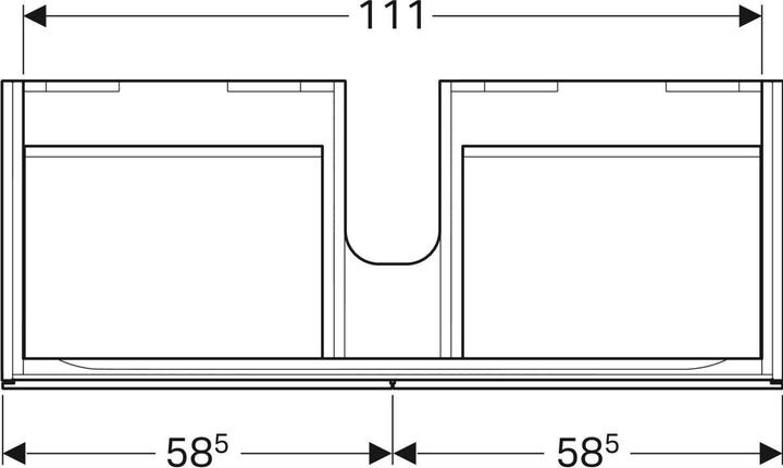 Produktbild Geberit 500.517.43.1 (117.5 x 46.5 x 22 cm)